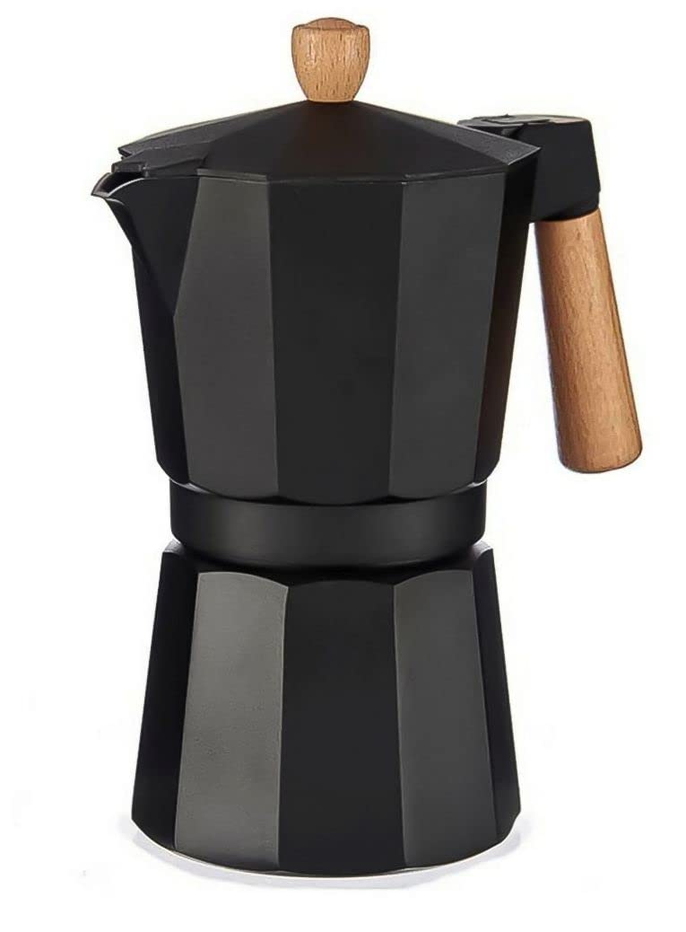 Origin Outdoors Bellanapoli Espressokocher Schwarz/Braun 17 x 11 x 18.5 cm 17 x 11 x 18.5 cm Schwarz