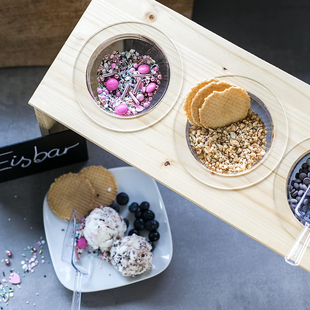 HMF 46728 Halbkugel aus Acryl mit Krempe, DIY Acrylhaube | Ø 28 cm | Transparent 280 mm, 280 mm