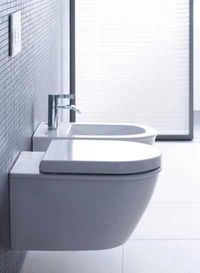 Duravit WC-Sitz Starck 2/Darling New, Toilettendeckel mit Absenkautomatik, Klodeckel aus Duroplast,