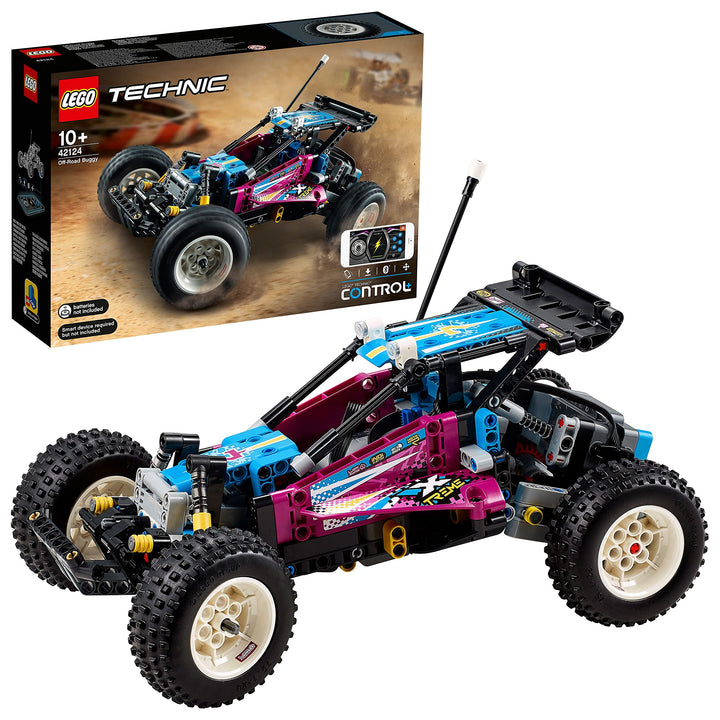 LEGO 42124 Technic Geländewagen, Control+ App-gesteuertes Rennauto Spielzeug für Jungen und Mädchen
