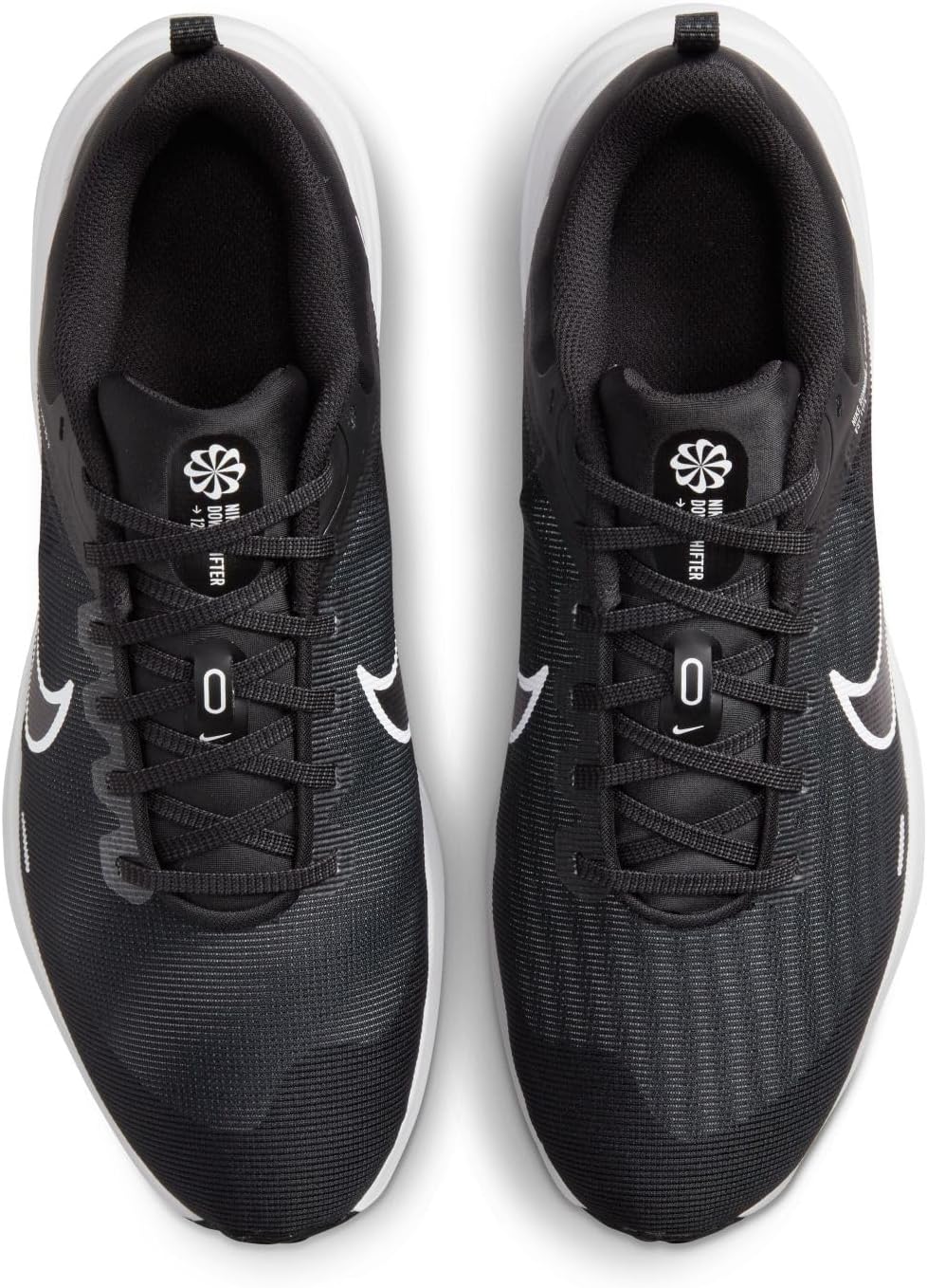 Nike Herren Downshifter 12Sneaker 39 EU Black White Dk Smoke Grey Pure, 39 EU Black White Dk Smoke G