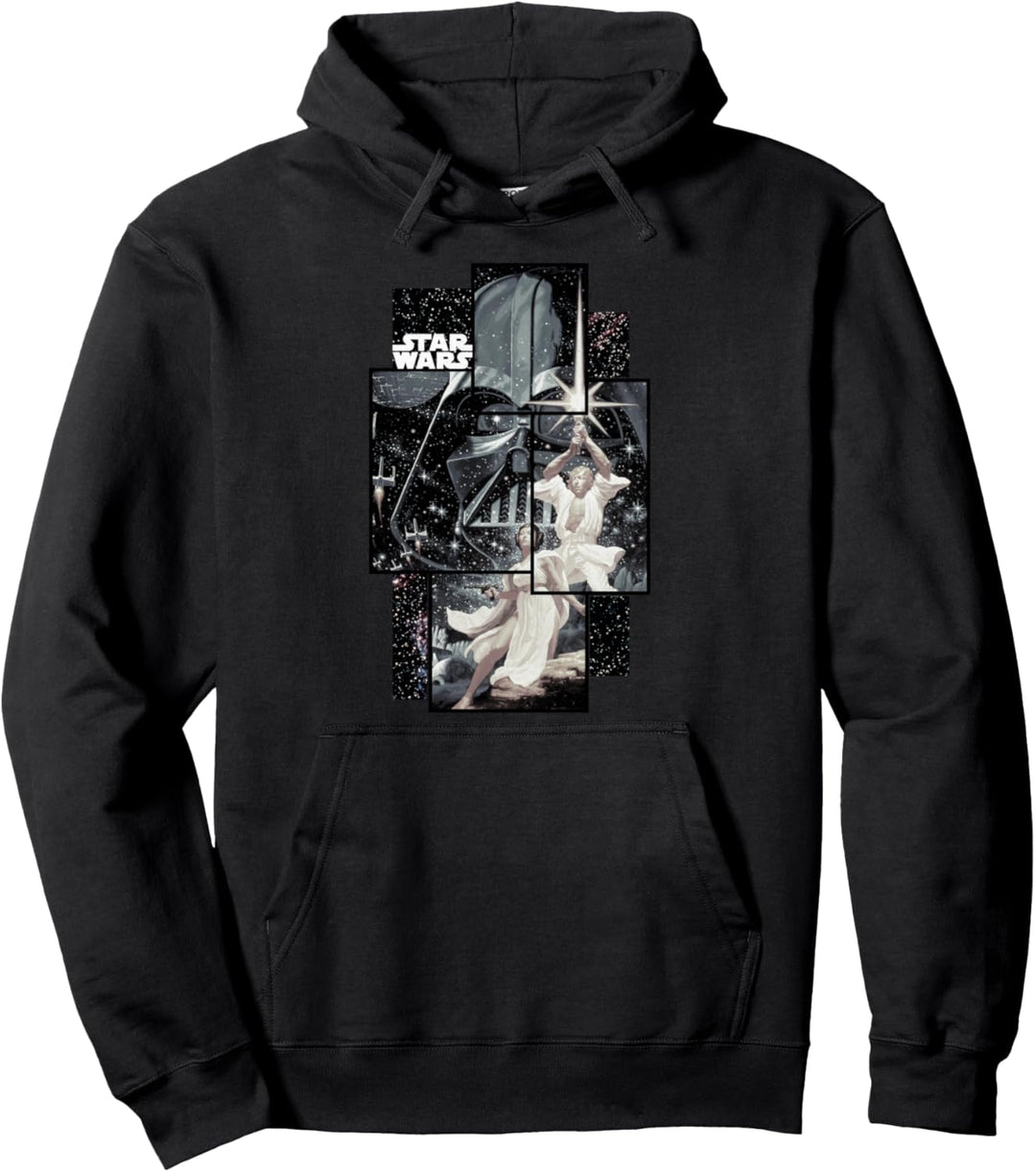 Star Wars Group Shot Pieced Together Poster Pullover Hoodie