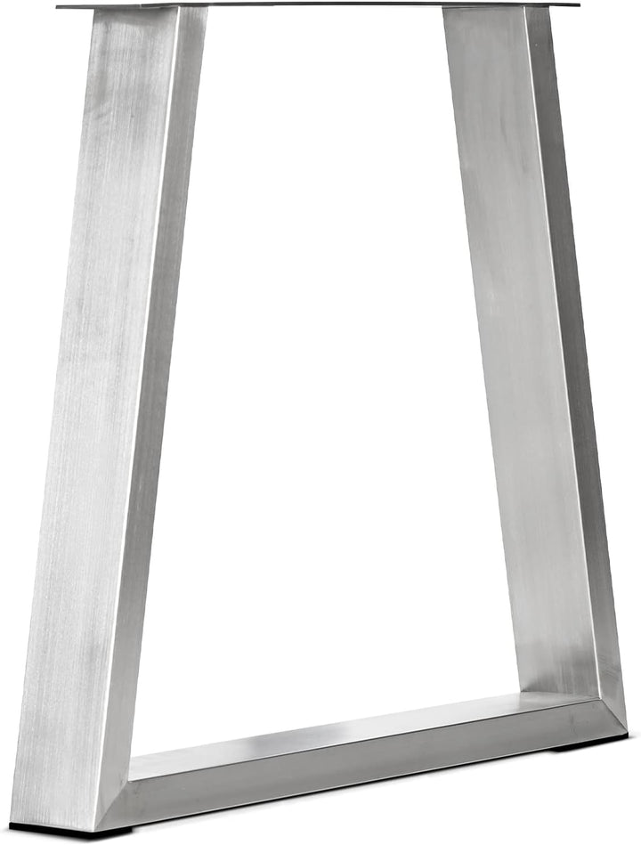 mina concept 11-1 Tischkufen Edelstahl – Tischgestell Trapez-förmig – Aussenmasse 70 x 72 cm – Profi