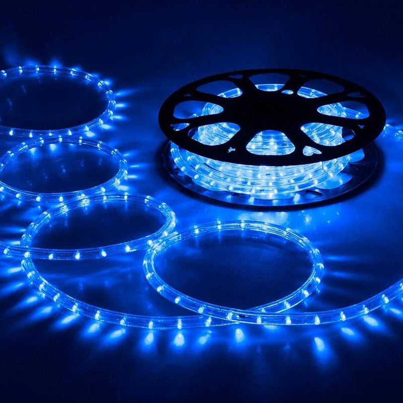 Jopassy LED Lichterschlauch Aussen, 10m 240 LEDs Lichtschlauch, Wasserfest LED Schlauch, Blau mit Ti
