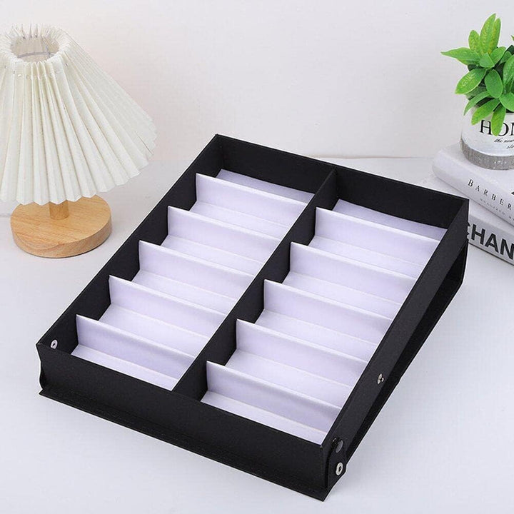 Ericetion 12-Slot Brillenablage - Sonnenbrillen-Display-Case, Brillenorganizer & Halter