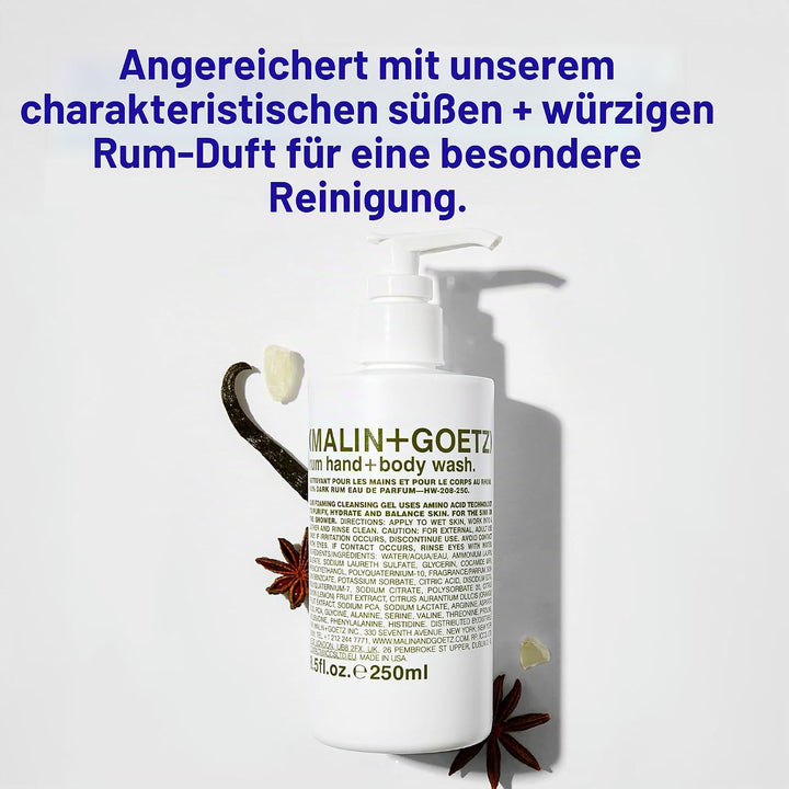 Malin + Goetz Rum Hand Wash w. Pump-8.5 oz. by Malin + Goetz