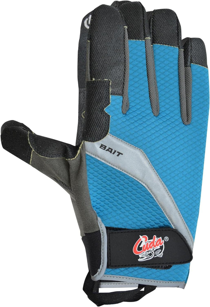 Cuda Fischerhandschuhe Bait M blau/schwarz, M blau/schwarz