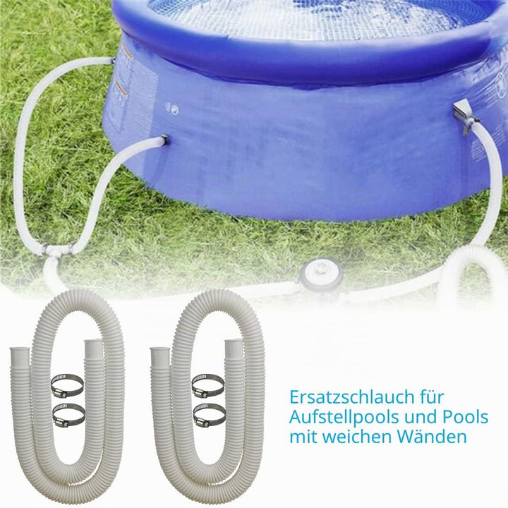 DAILJMON Poolschläuche Ersatzschläuche für oberirdische Pools, weiss1.25"/32MM Durchmesser-Länge 59"