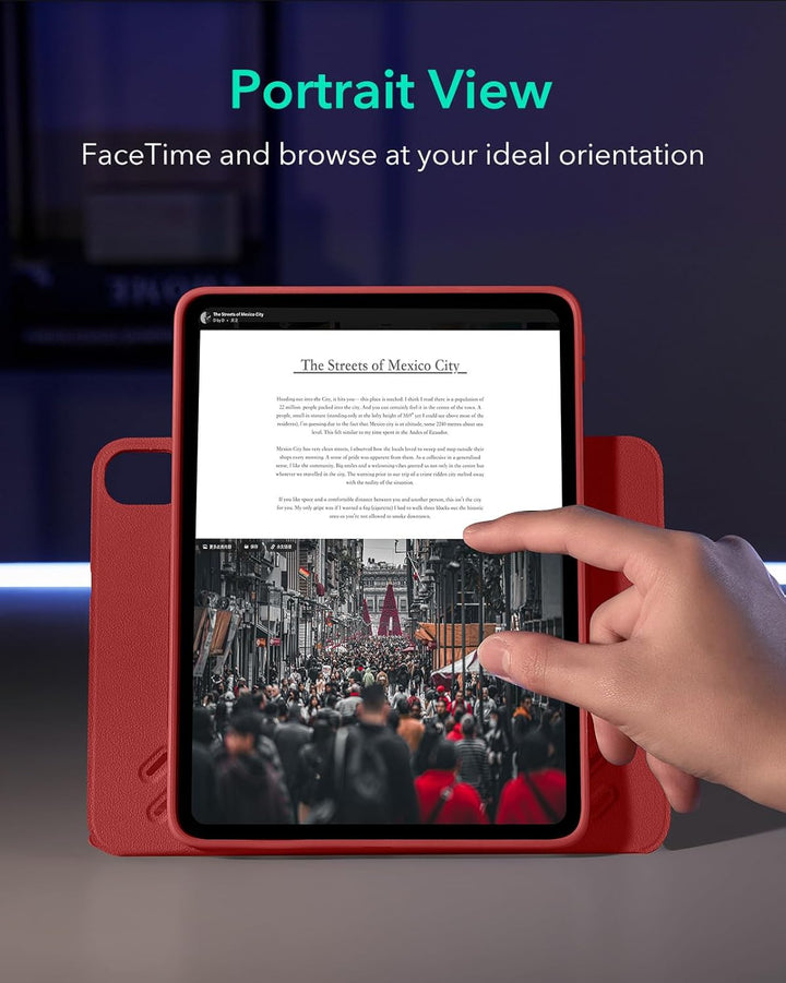 ESR Hülle für iPad Air 11 Zoll M4/M3/M2, iPad Air 8/7/6/5/4 (2026/2025/2024/2022/2020), drehbare Hül
