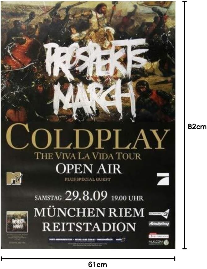 Coldplay - München, München 2009 » Konzertplakat/Premium Poster | Live Konzert Veranstaltung | DIN A