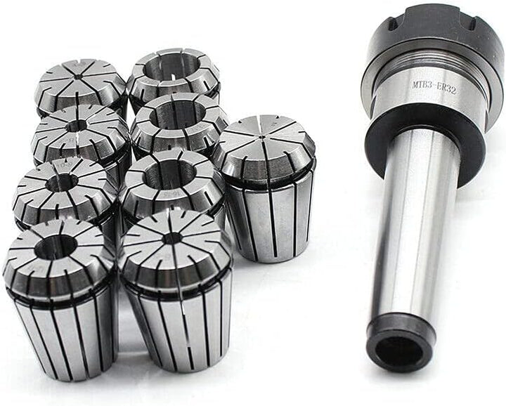 Futchoy 11tlg Spannzangen Set ER32 MT3 M12 Fräser Spannzangenfutter 9 Stueck 2-20mm Spannzangenfutte
