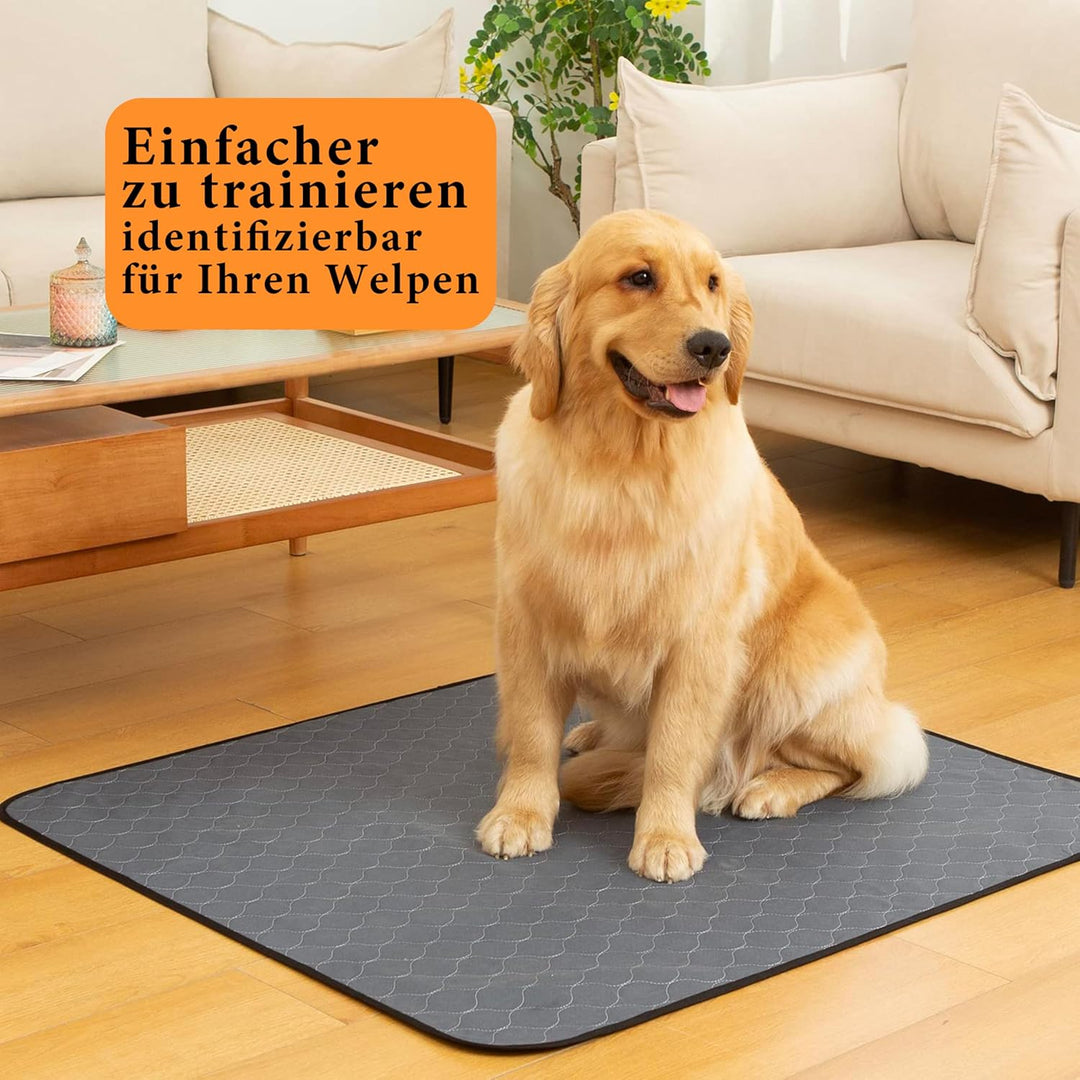 Bunlitent Wiederverwendbare Hundematten 5er Set (91x122 cm) – Waschbare Haustier-Urinunterlage Schne