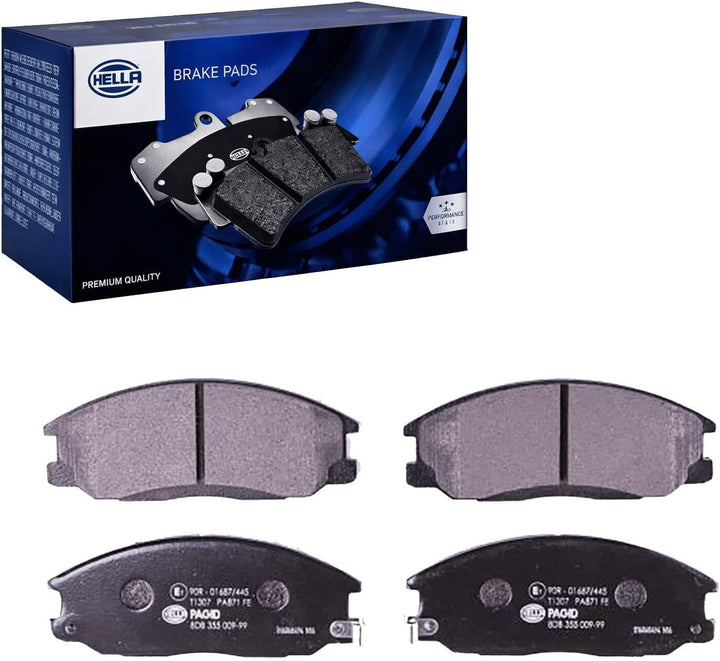 HELLA PAGID 8DB 355 009-991 Bremsbelagsatz - T1307 - Dicke/Stärke: 17mm - Bremssystem: Mando - mit a