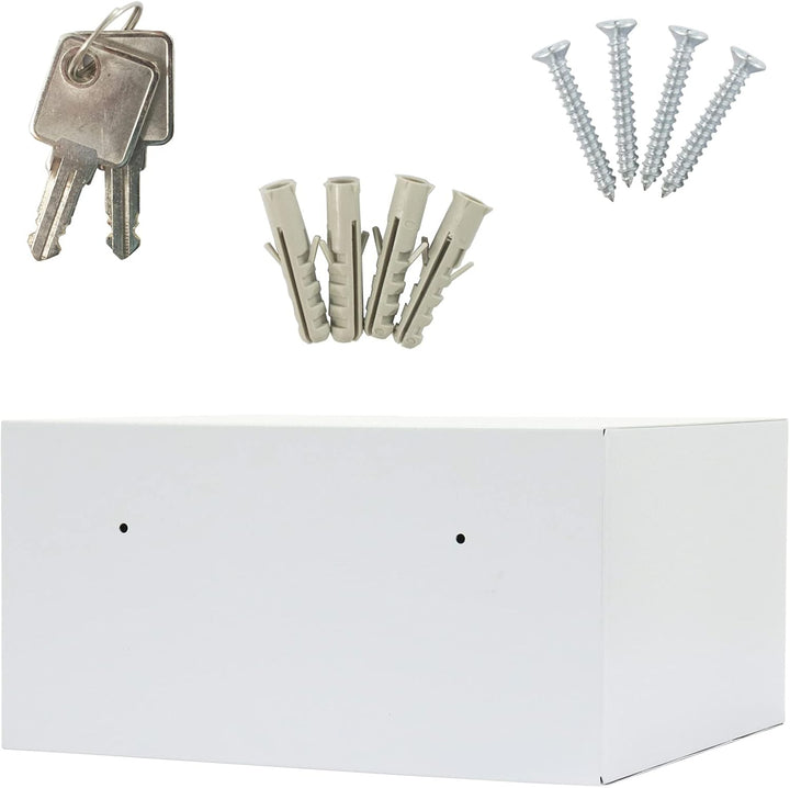 Rottner Wertfach Home Case 4, Zylinderschloss, Lichtgrau, BxH 370x190 mm, Befestigungsmaterial inklu