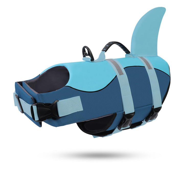 CITÉTOILE Schwimmweste Hund Hai, Hundeschwimmweste &amp; Dog Life Jacket Verstellbar mit Griff und Refle