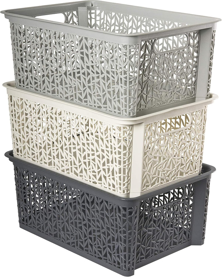BranQ - Home essential Universeller, multifunktionaler, erstellbarer Aufbewahrungskorb in Bamboo Des