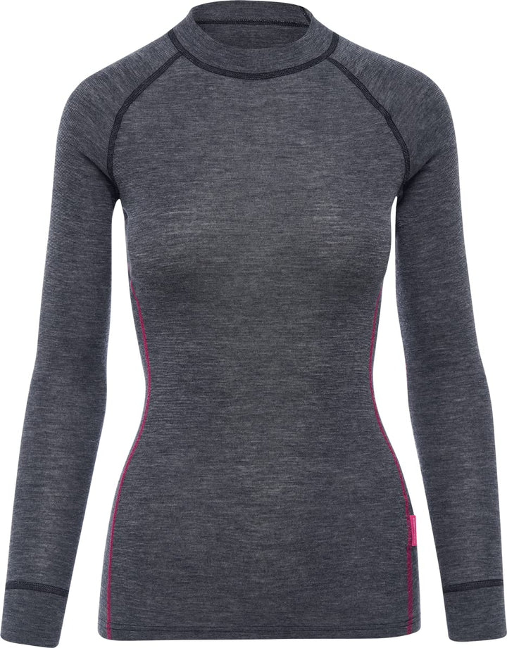 Thermowave Warm Active Merino Unterwäsche Damen - Thermounterwäsche Damen Shirt Langarm - Funktionss
