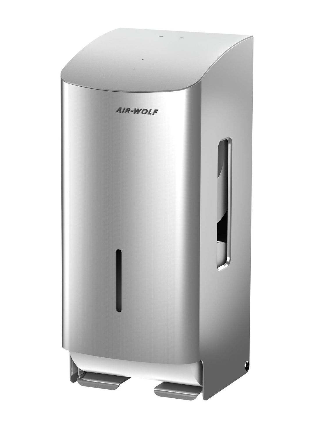 AIR-WOLF WC-Papierspender, 2 Rollen, Edelstahl gebürstet, Serie Alpha