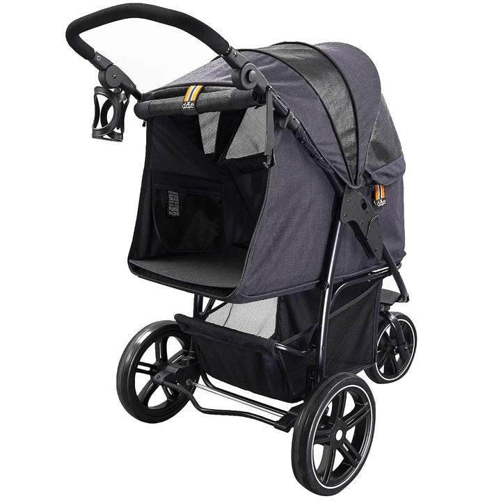 My Duque Cooper - Hundewagen &amp; Haustier Buggy bis 32 kg mit Ablagekorb für Einkäufe, einfach faltbar