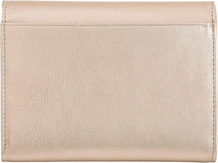 DUDU Damen-Gedldbörse Echtleder RFID mit Münzfach. Portamonnaie Farbig mit Doppelklappe Kreditkarten