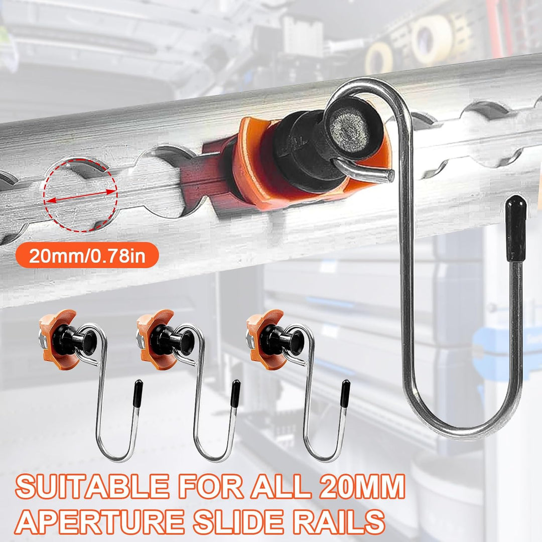 6 Stück airlineschiene zubehör Haken, Single endbeschlag airlineschiene Fitting, Für Zurrschienen 50