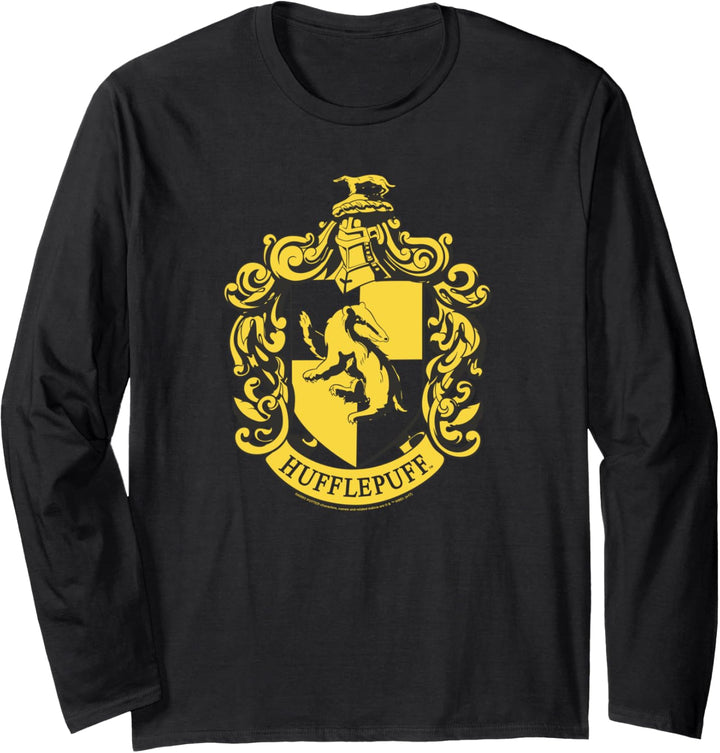 Harry Potter Hufflepuff Crest Langarmshirt