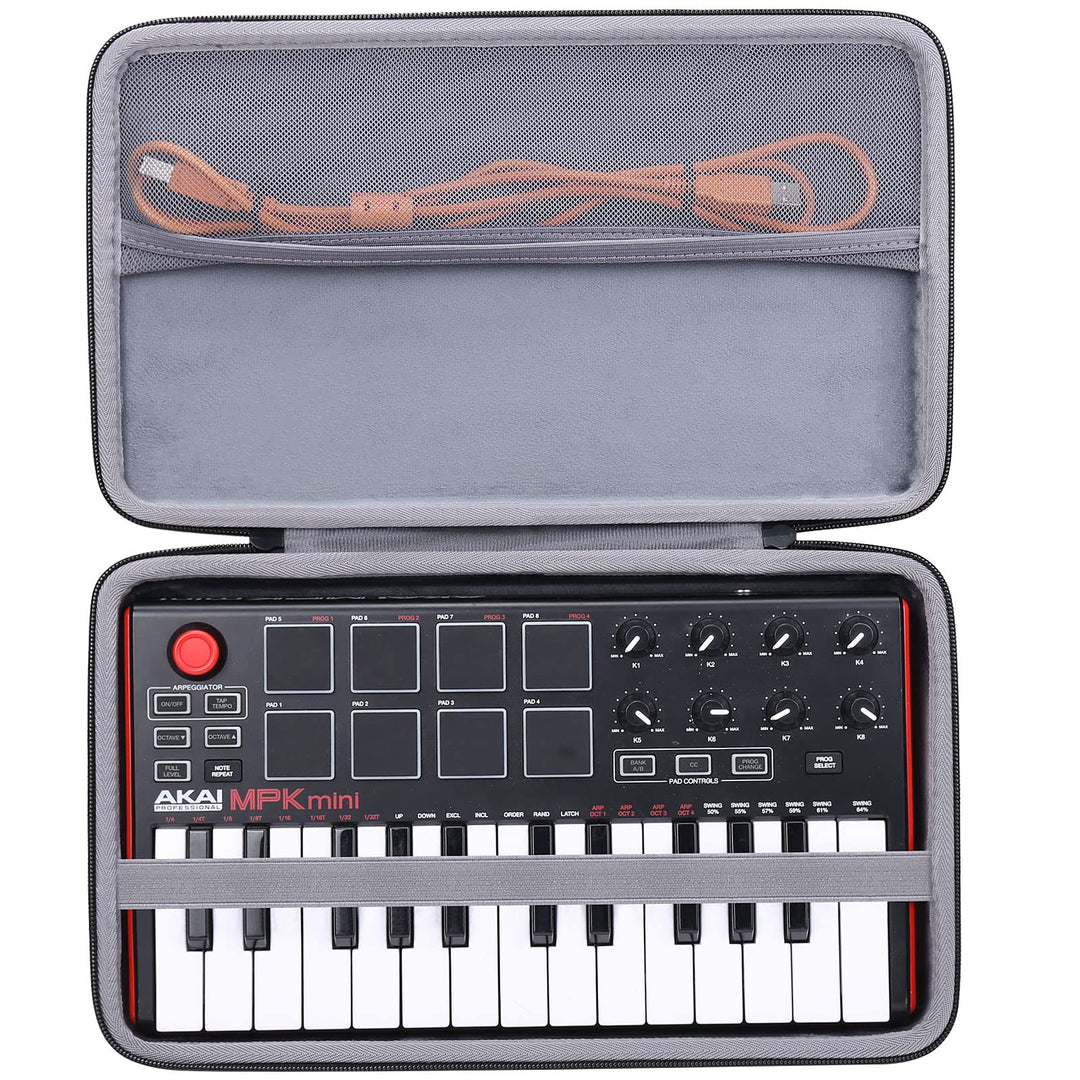 co2CREA Case Hart reiseschutzhülle Etui Tasche für AKAI Professional MPK Mini MK3 /MPK Mini MKII 25-