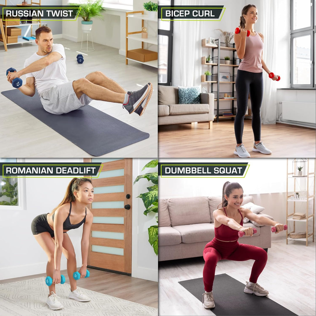 ProsourceFit Neoprene Dumbbells Hantel Blau, Blau