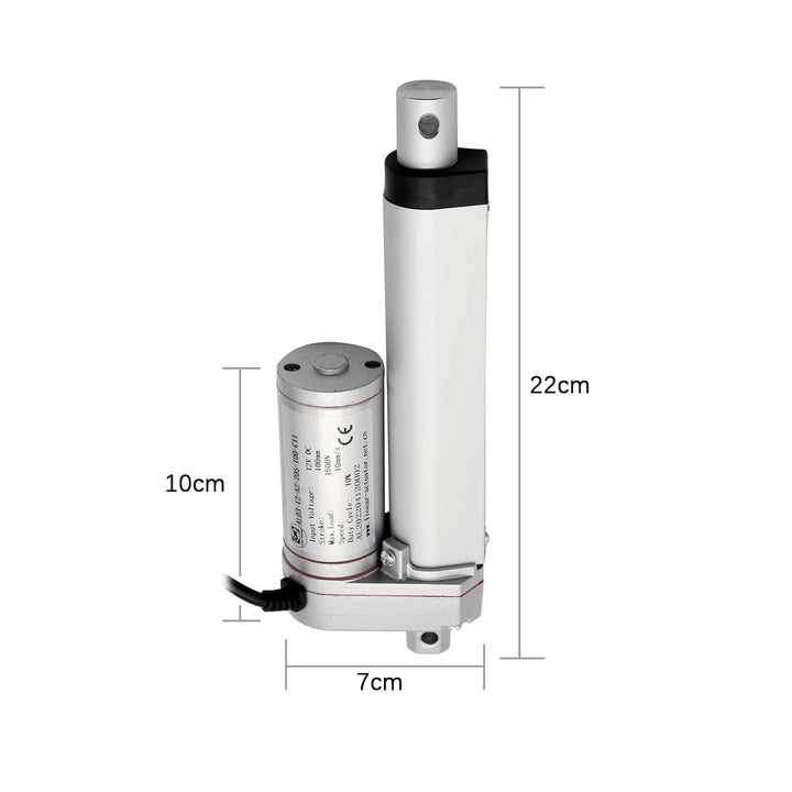 AUTTGINN 1500N 100mm Linearmotor, 12v DC Linear Actuator Motor Elektro Zylinder Schubstangenmotor fü