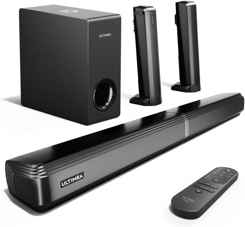 ULTIMEA 4.1-Kanal Soundbar für TV Geräte, mit Subwoofer, teilbare 2-in-1 Soundbar für Fernseher, Blu