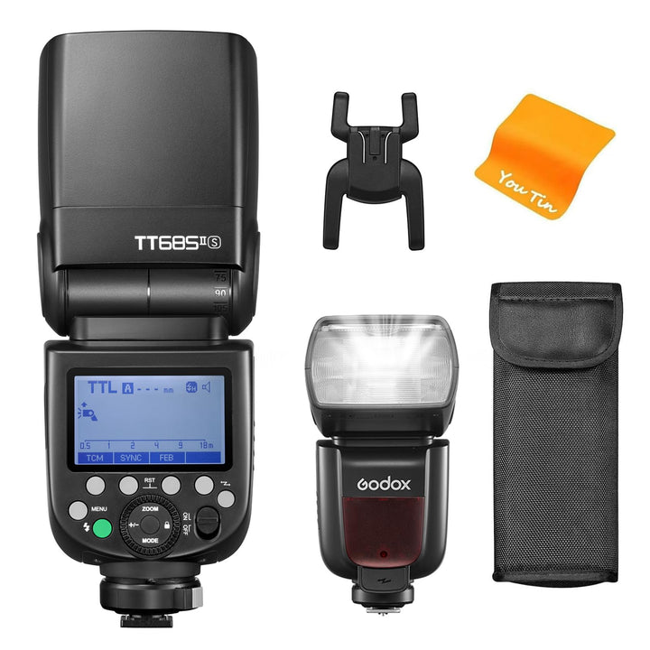 Godox TT685II-S TT685II S Kamera Blitzgerät für Sony, 2,4 G Wireless HSS GN60 Blitzgerät Kompatibel