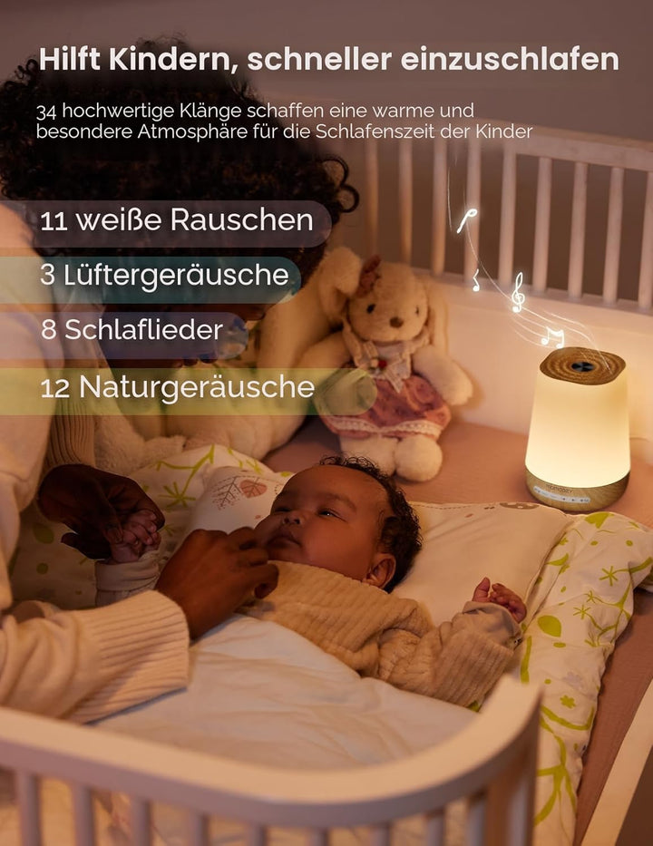 Momcozy White Noise Machine, tragbares White Noise für Babys und Erwachsene, White Noise Machine mit