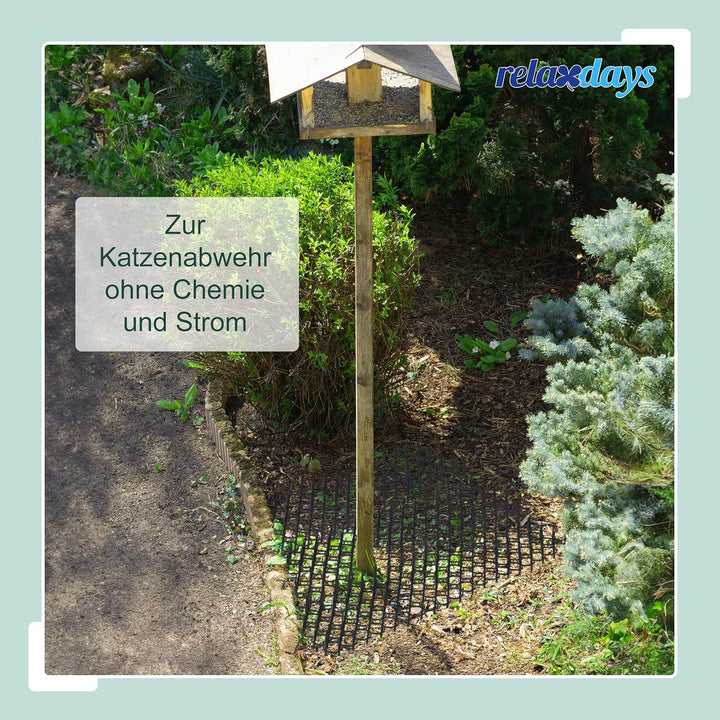 Relaxdays Dornengitter, 20er Set, Marder- & Katzenabwehr, Schutz für Beete, Pflanzen, Kunststoff, St