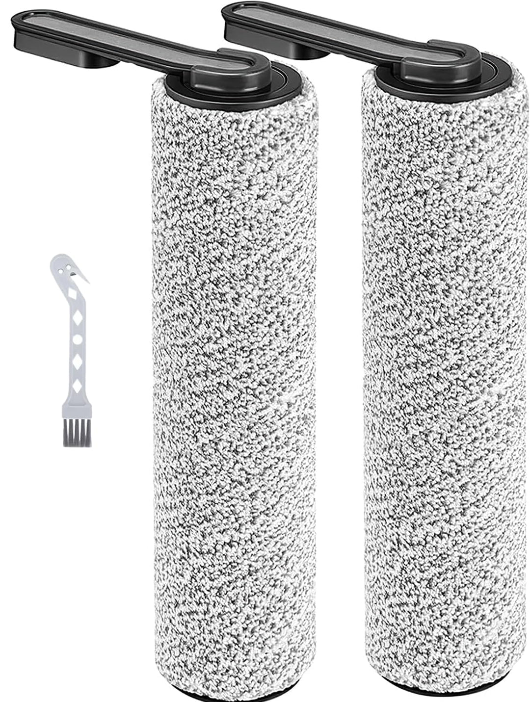 2 Stück Ersatz Bürstenwalze + 1 Reinigungsbürste für Tineco Floor One Stretch S6 / Switch S6 S7 Stre