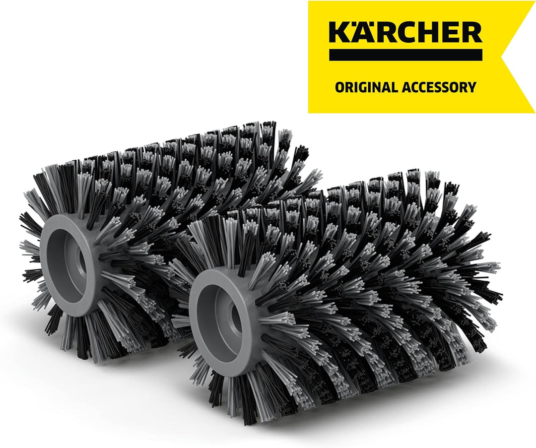 Kärcher Bürstenwalzenset Holzflächen für Terrassenreiniger PCL 3-18, geeignet für Holzoberflächen un