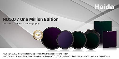 Haida NanoPro MC Ultra Slim ND Extrem ND Filter ND 5.0 (128000x) - 17 Blendenstufen (67 mm), 67 mm