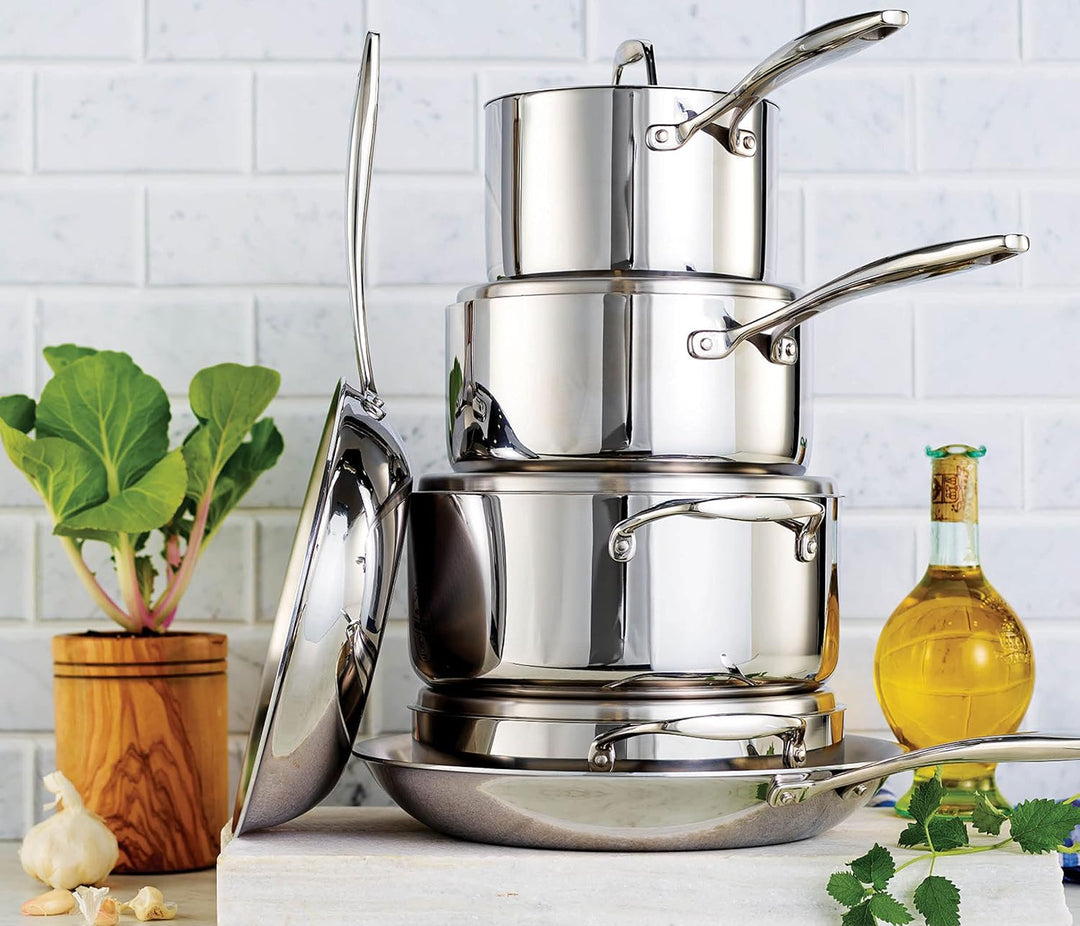 Tramontina GRANO Stielkasserolle, ø 16cm, 1,7 Liter, Edelstahl, mit Deckel, spülmaschinenfest, Induk