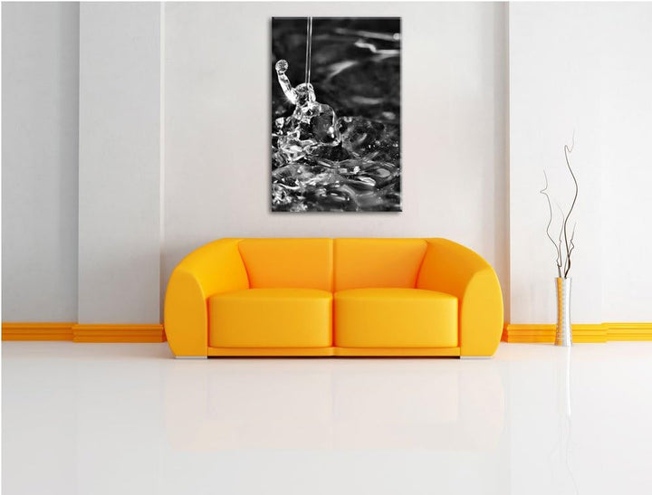 Pixxprint Monocrome, rote Flüssigkeit, Format: 100x70 auf Leinwand, 100x70