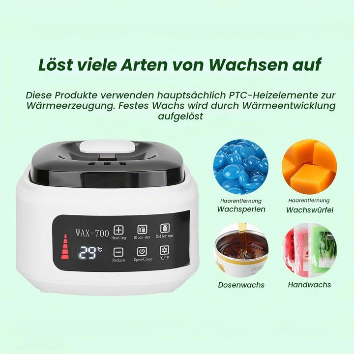 500 Ml Wachswärmer, Wachserhitzer, Automatische Temperaturregelung, Wachsschmelzmaschine, Haarentfer