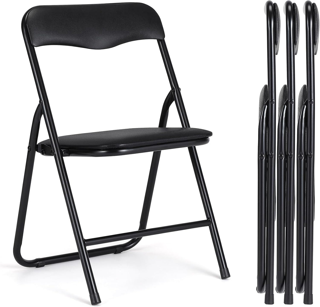 Garvee Platzsparendes, faltbares Kindertisch-Set – Robuster Metallrahmen, Bequeme Lederpolsterung, i