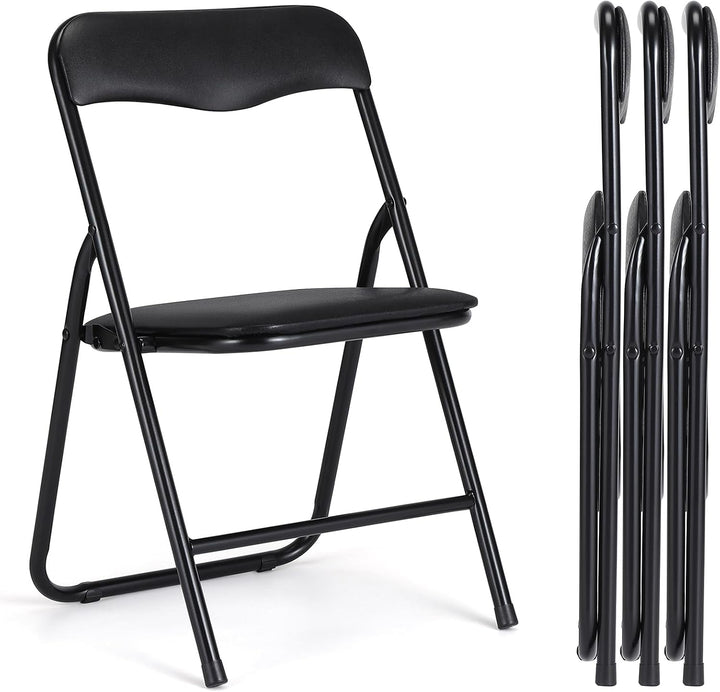 Garvee Platzsparendes, faltbares Kindertisch-Set – Robuster Metallrahmen, Bequeme Lederpolsterung, i