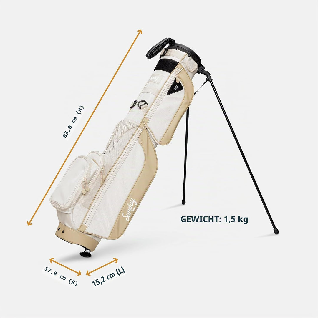 Sunday Golf Loma XL Tasche – Leichte Tasche mit Gurt und Ständer – Einfach zu tragende Pitch n Putt