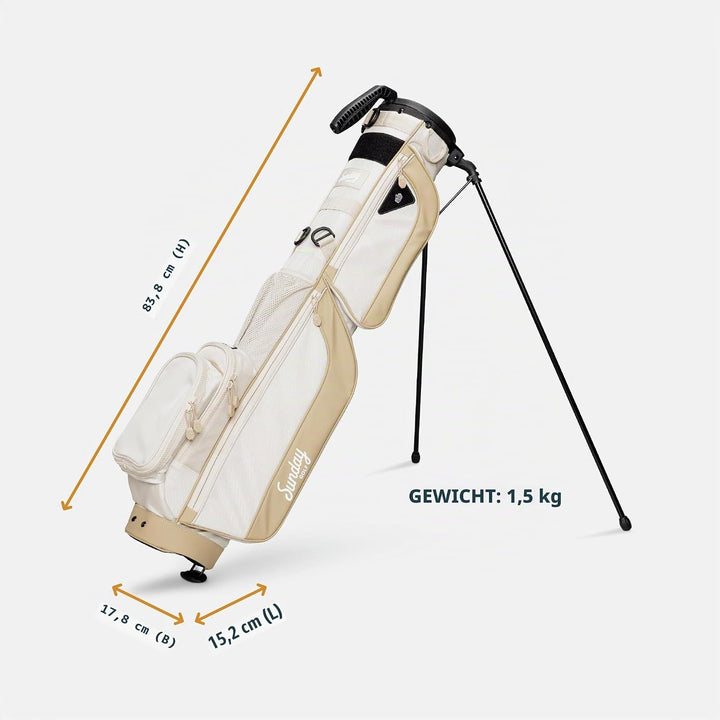 Sunday Golf Loma XL Tasche – Leichte Tasche mit Gurt und Ständer – Einfach zu tragende Pitch n Putt