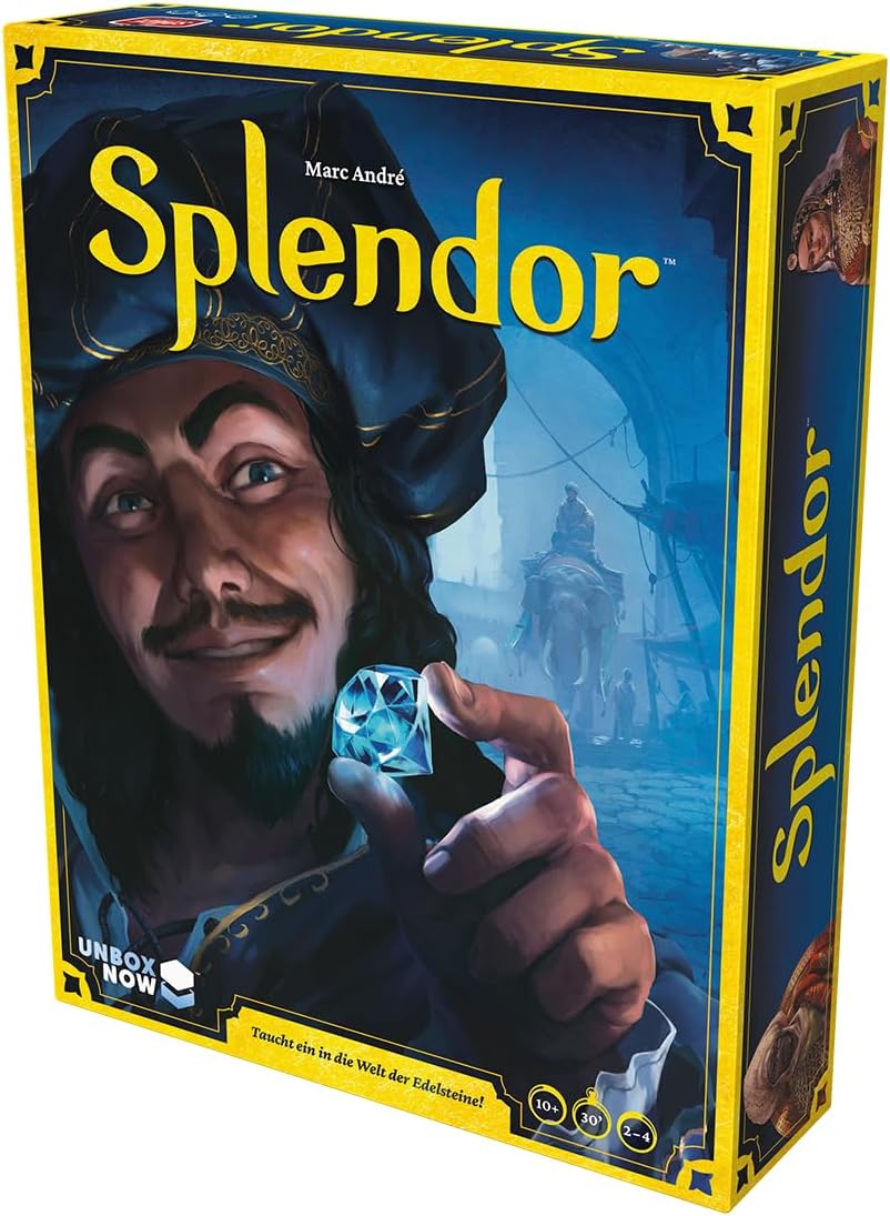Asmodee | UNBOX NOW | Space Cowboys | Splendor | Grundspiel | Familienspiel | Nominiert zum Spiel de