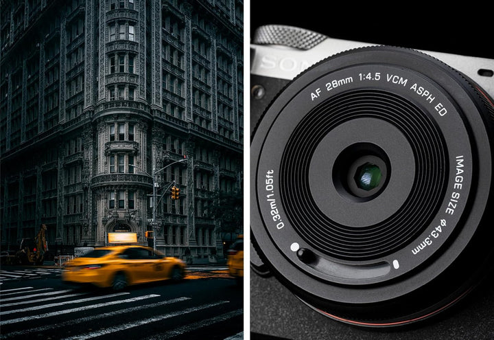 Viltrox AF 28mm F/ 4.5 FE Pancake Lens for Sony E-Mount - Ultra Compact Fixed Focal Length, Versatil