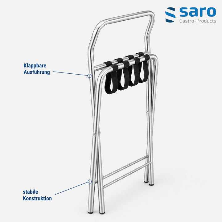 Saro AF 247 Kofferablage, Edelstahl, Silber, 50 x 55 x 63 cm