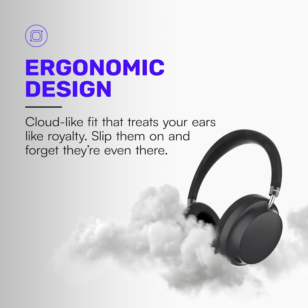Raycon Essential Kopfhörer – Kabellose Bluetooth-Over-Ear-Kopfhörer, mit hybrider aktiver Geräuschun