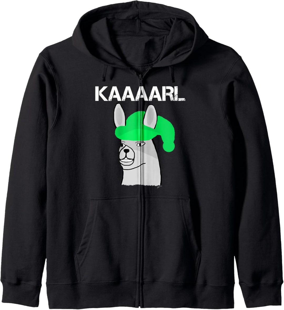 Lamas mit Hüten Karl was hast du getan ? lustiges Lama Kapuzenjacke