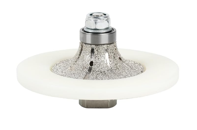 Diamant-Handprofiler/Fräser, weisse Nylonabdeckung für Granit-Arbeitsplatten, volle Bullnose (B10),