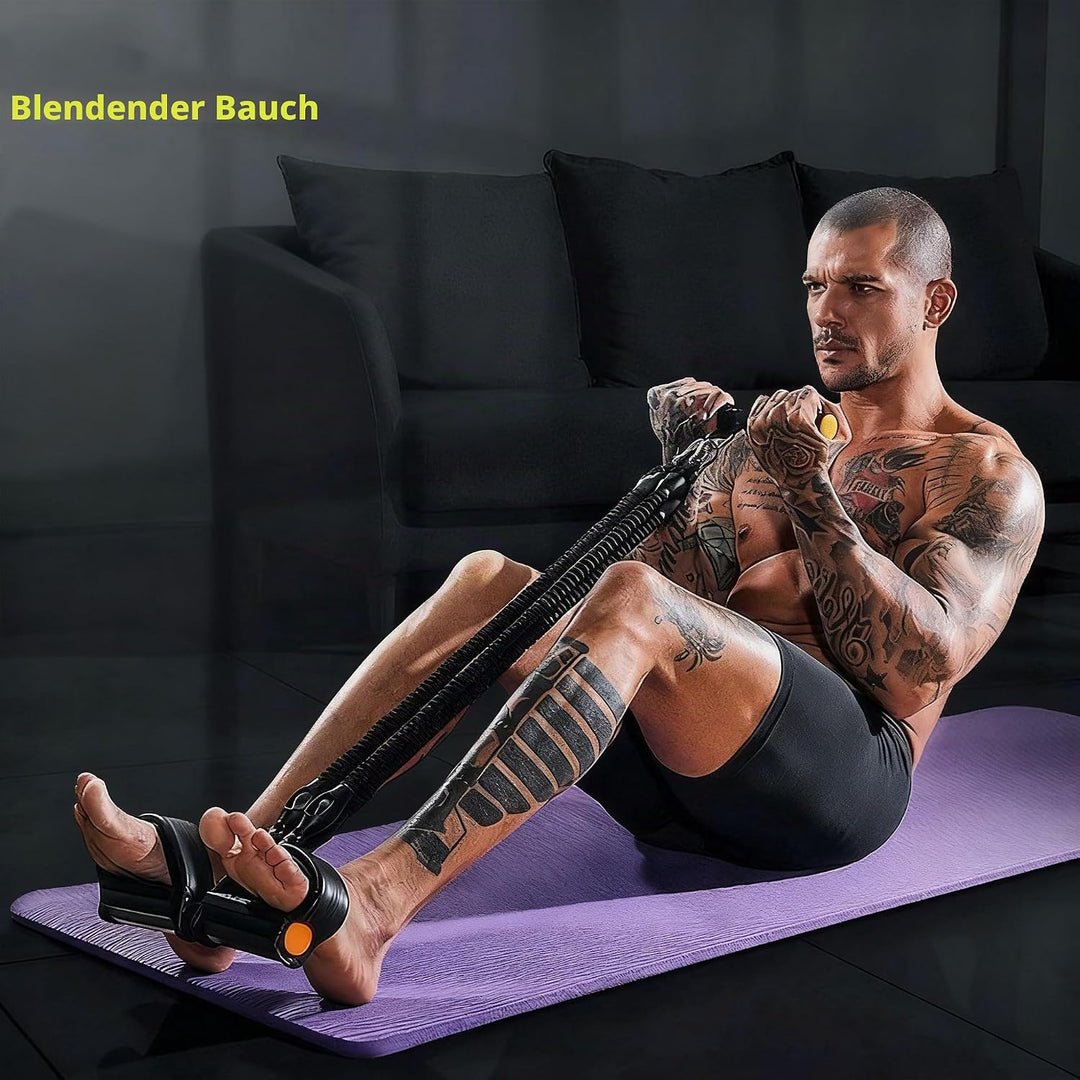 Bauchtrainer Bodybuilding Expander Bauchtrainer Multifunktionstrainer Sit-Up Trainingsgeräte Elastis